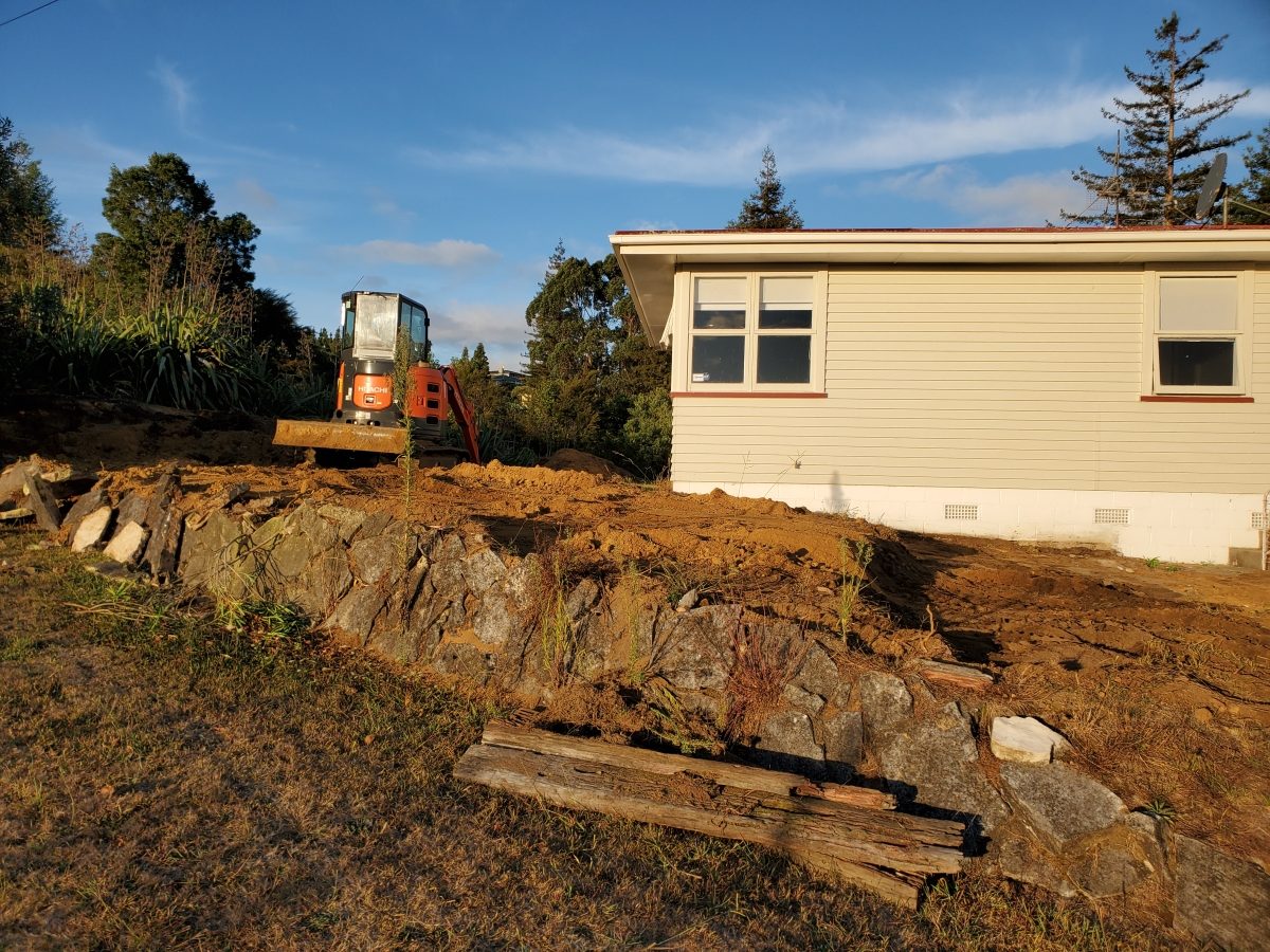 Vegetation cleared off bank