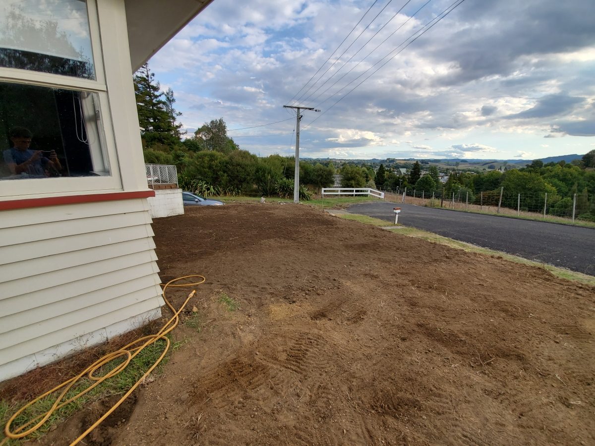 House section levelled with King Country view